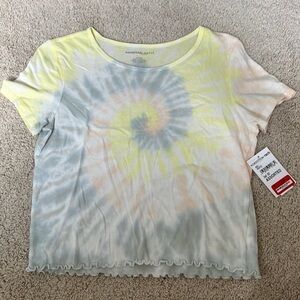 American Eagle women’s tie-dye crop T. Size S